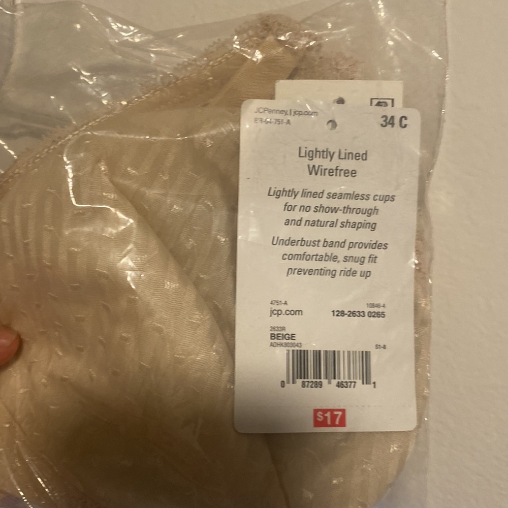 JCPenney Bras this model in size 36B White, 34A & 34C Beige, NWT - Picture 6 of 10